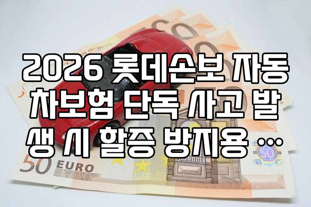2026 롯데손보 자동차보험 단독 사고 발생 시 할증 방지용 접수 취소 규정