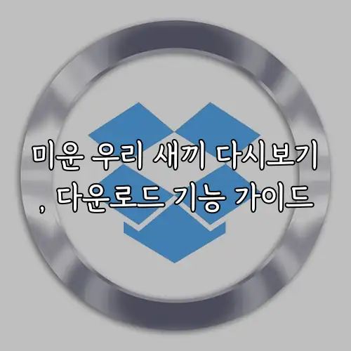 미운 우리 새끼 다시보기, 다운로드 기능 가이드